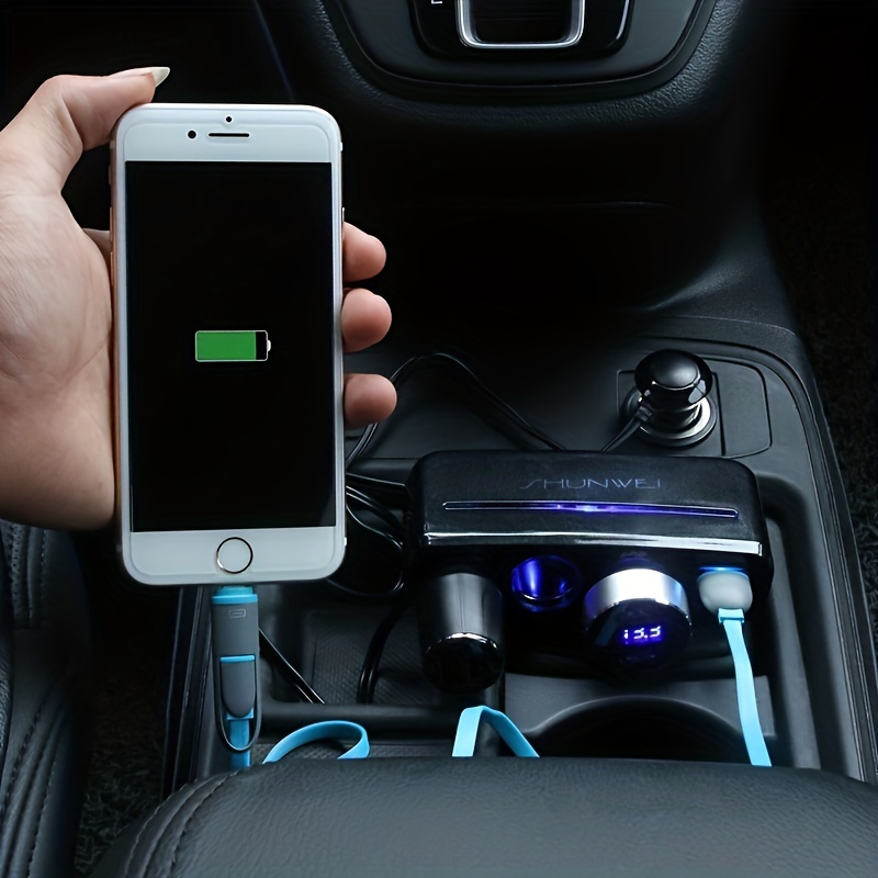 Universal Car Charger: Fast charge 2 Phones Simultaneously - Temu