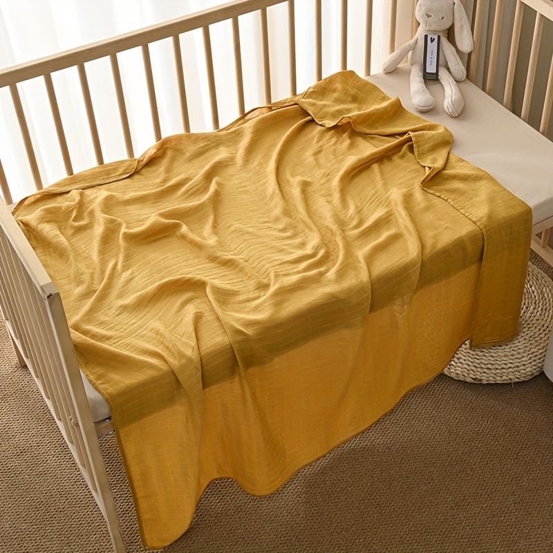 Soft Bamboo Fiber Baby Wrapping Blanket for Comfort