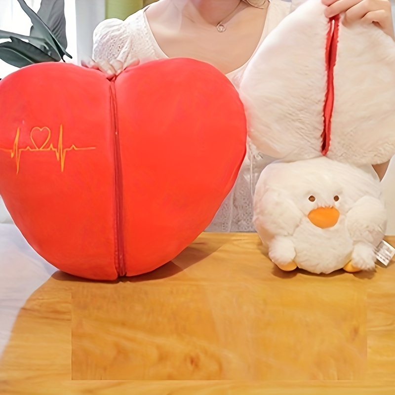 2 Tamaños Juguetes Peluche En Forma Corazón San Valentín Kawaii Muñeco  Peluche En Forma Corazón Rojo Regalo San Valentín Amigos Familiares Lindo  Decoración Habitación - Juguetes - Temu Mexico