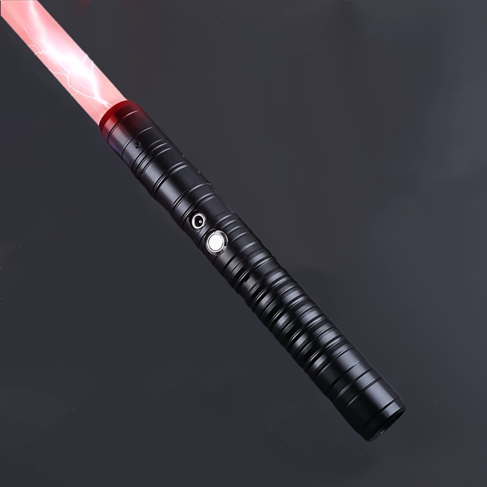 Espada Láser RGB Con Mango De Metal Plata con Negro 77cm - Star Wars >  Espadas y mas