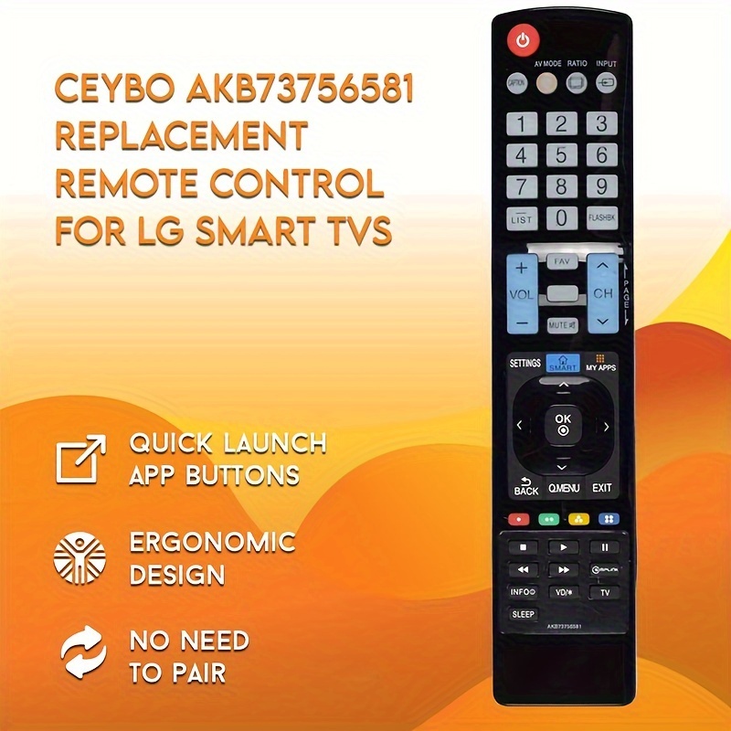 Télécommande IR universelle pour LG Smart TV, Maroc