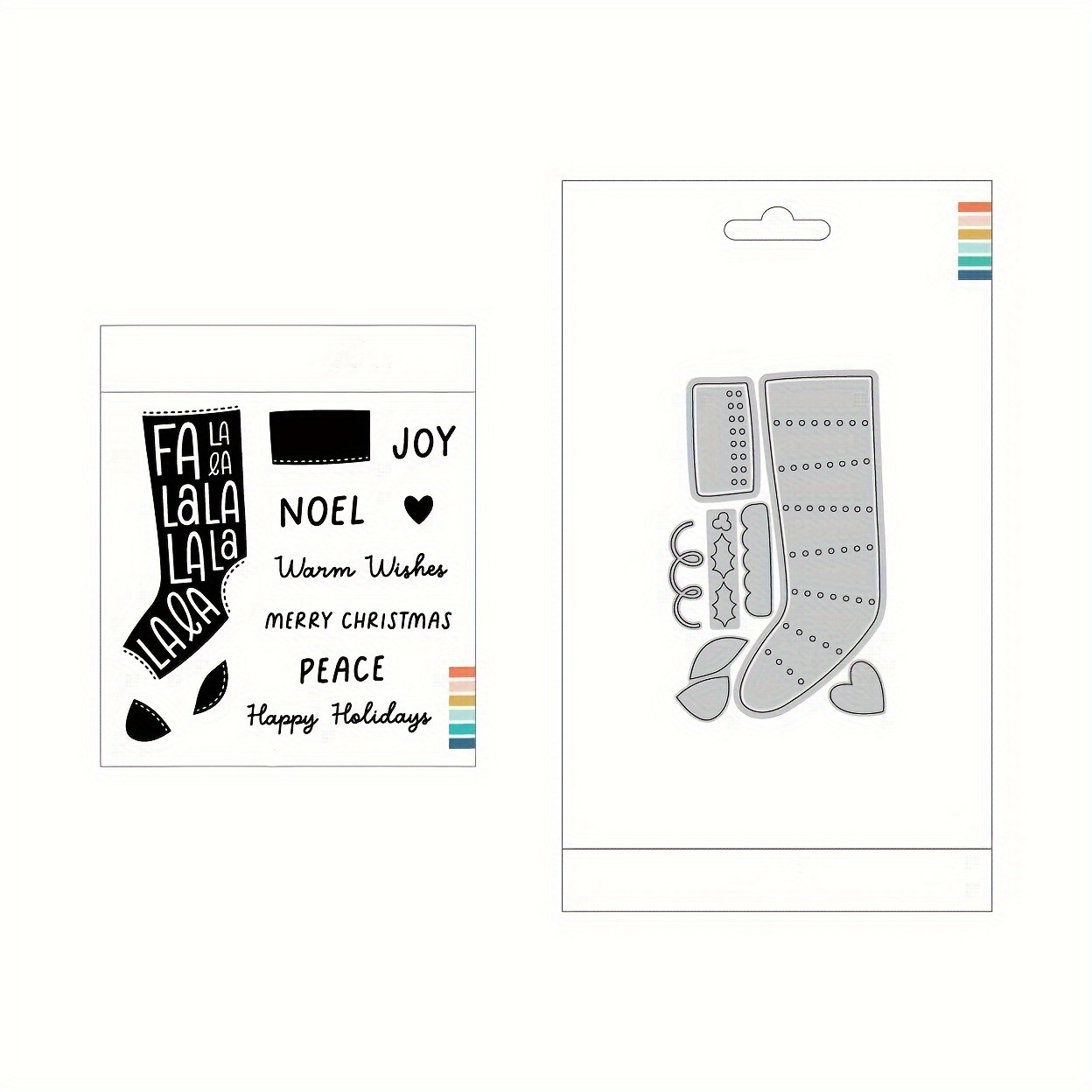 Joy Of Noel Christmas 2024 Clear Stamps And Metal Cutting - Temu