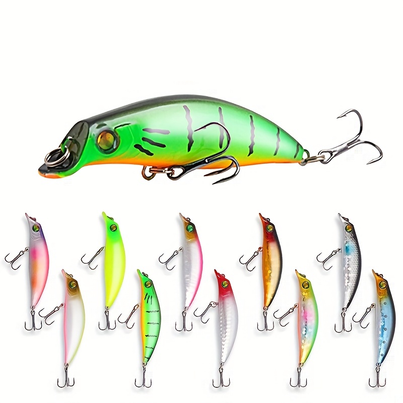 5 Colors Popper Lures Bass Fishing Bait 10# Hook Fishing - Temu
