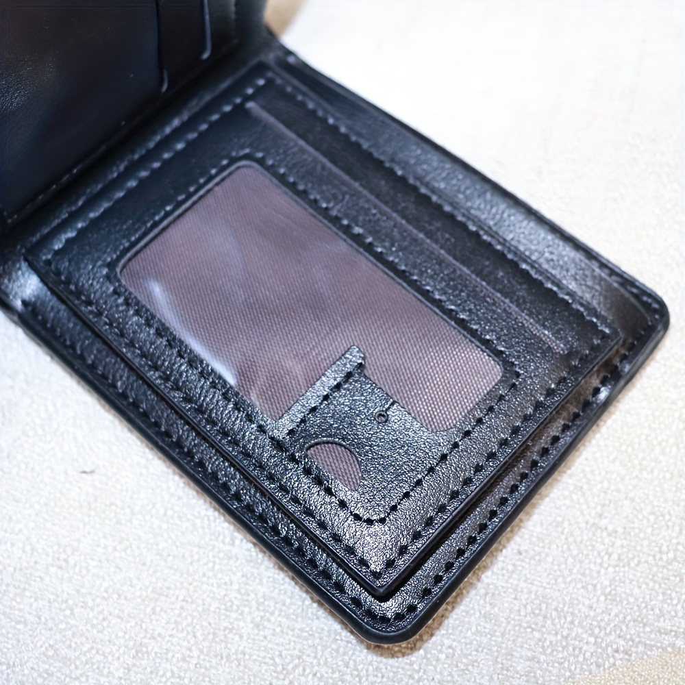 Men's Bifold Design Leather ID Wallet