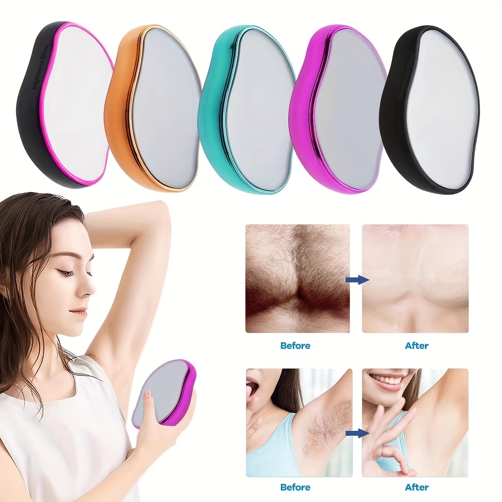 Painless Hair Removal Tool With Reusable Diamond-shaped Nano Glass - Get  Smooth Skin Instantly! - Temu