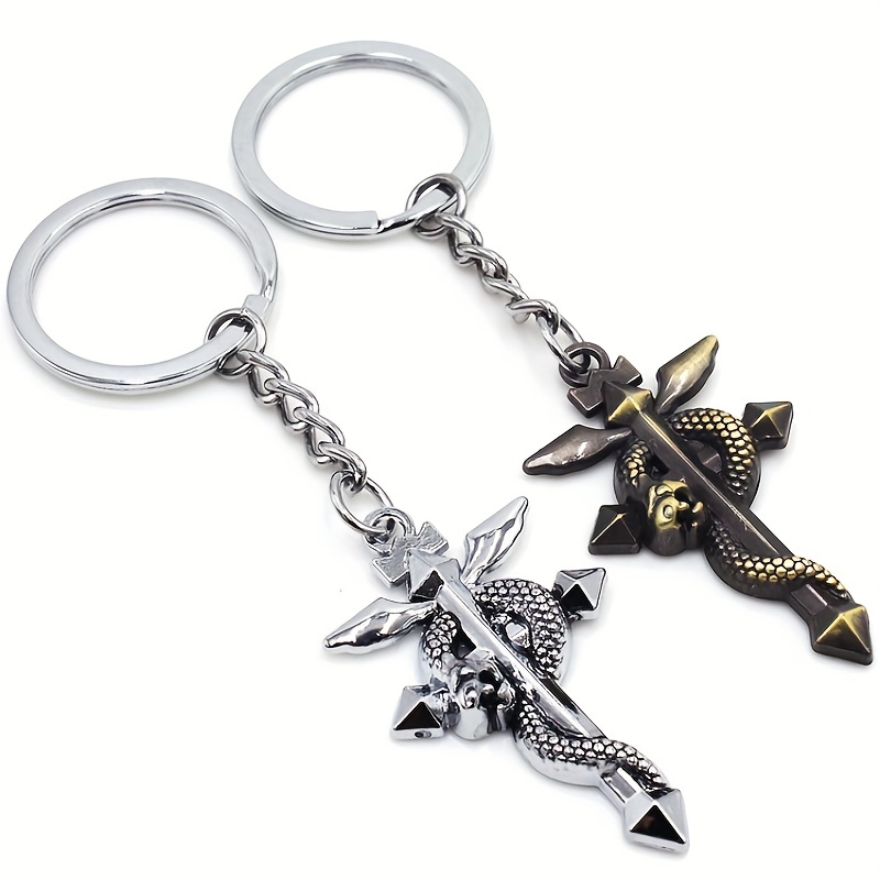 Men Key & Lock Charm Keychain