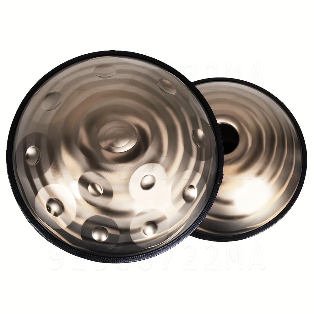 22 Professional Blue Steel Handpan Drum In D Minor For Yoga, Meditation,  And Bells Percussion Instrument Perfect Gift From Yuanxu2022, $351.86