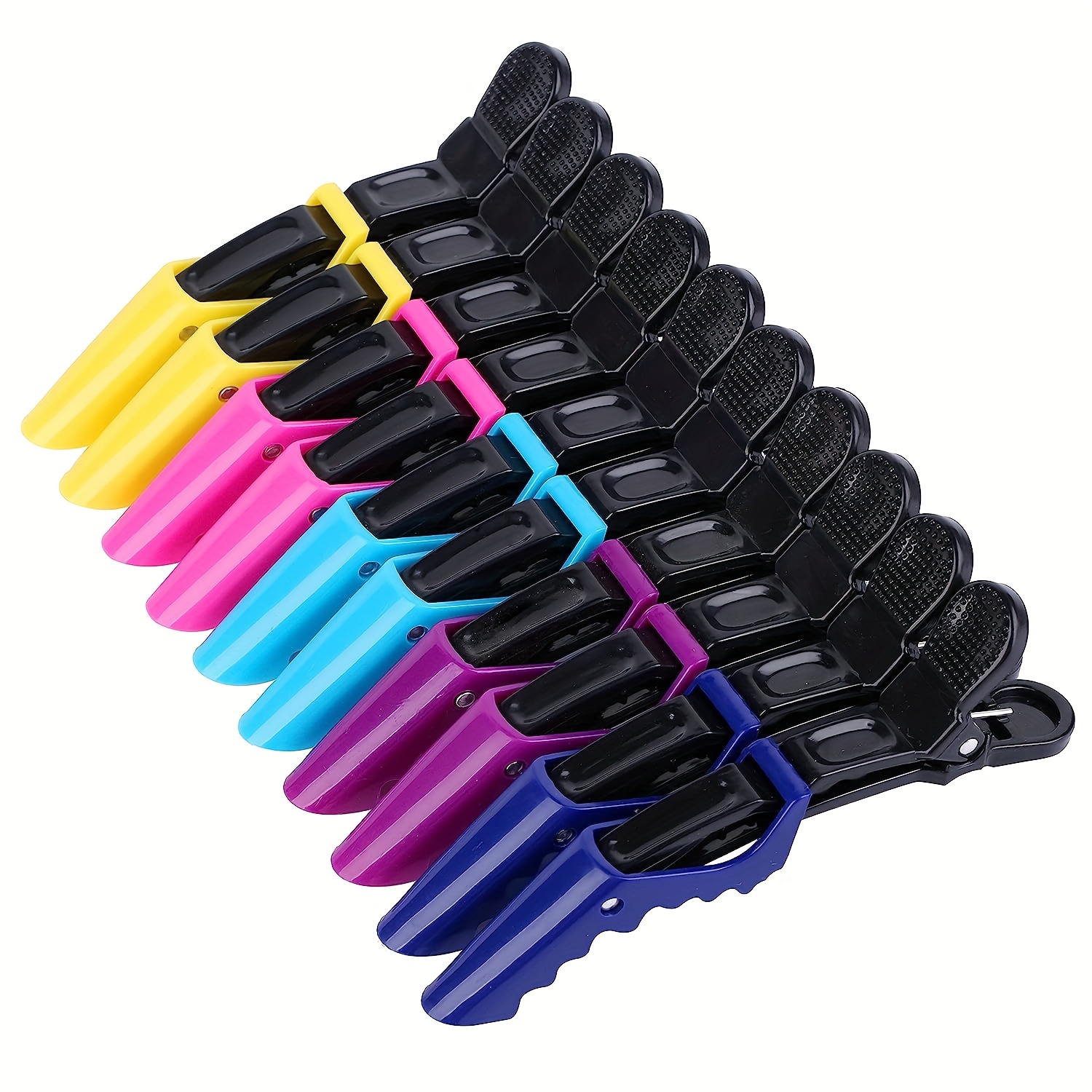 

Hair Clips For Women By Hh&ll – Wide Teeth & Double-hinged Design – Alligator Styling Sectioning Clips Of Professional Hair - 10packs