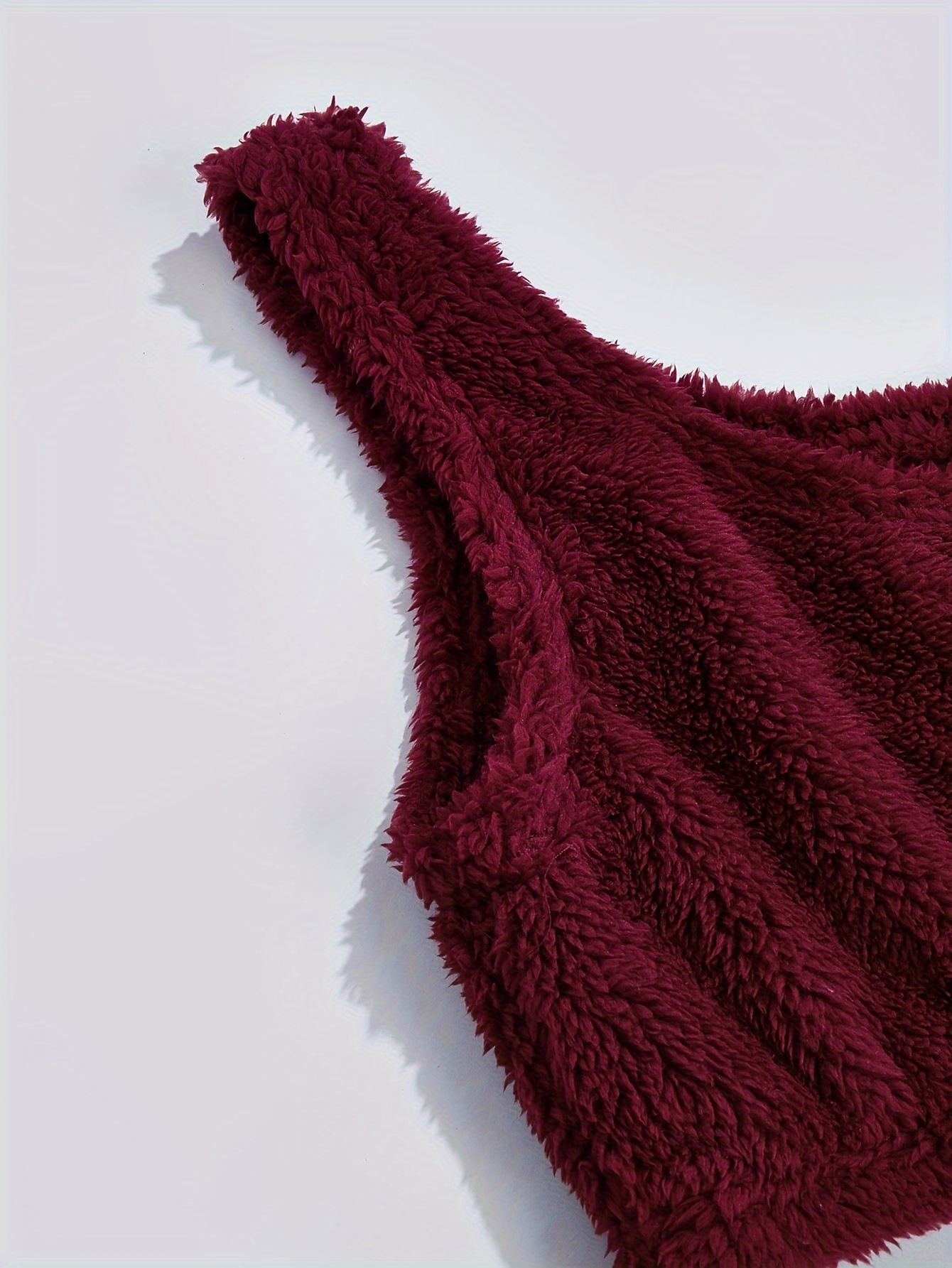 Adr Plush Crop Top And Shorts Women's Fleece Pajamas Set Burgundy Small :  Target