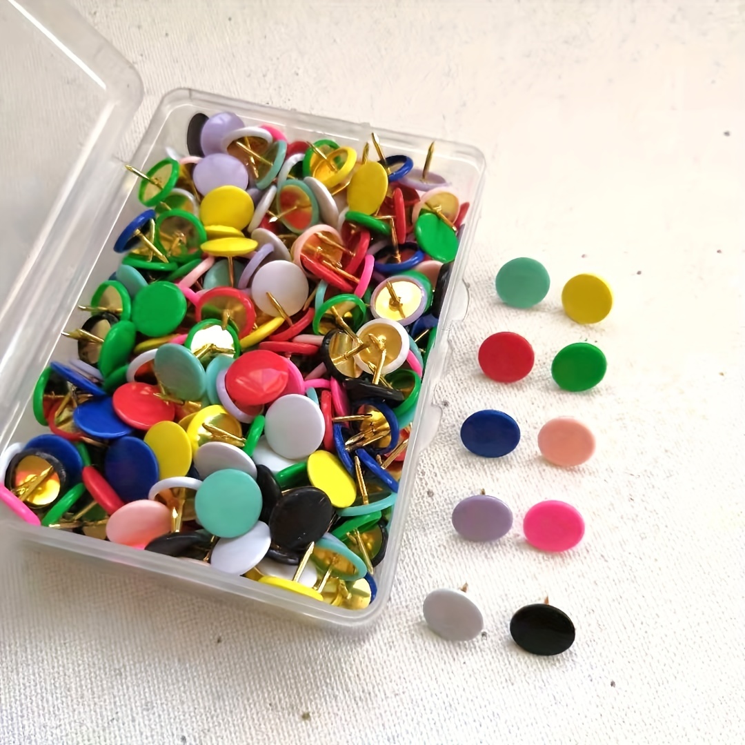 180 Pcs Punaise pour Carte Colorées Punaise Epingle de Tableau