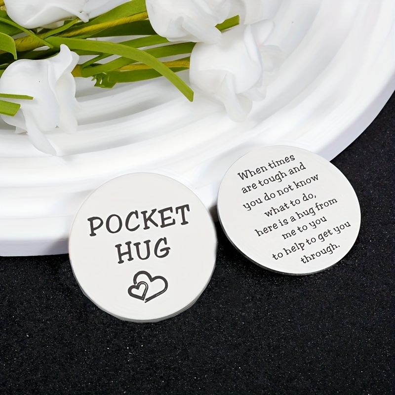 

Pocket Hug Token, Cool Inspirational Pocket Token,anxiety Gift,best Friend Birthday Gifts,daughter Gifts,to My Son Gifts For Him/her