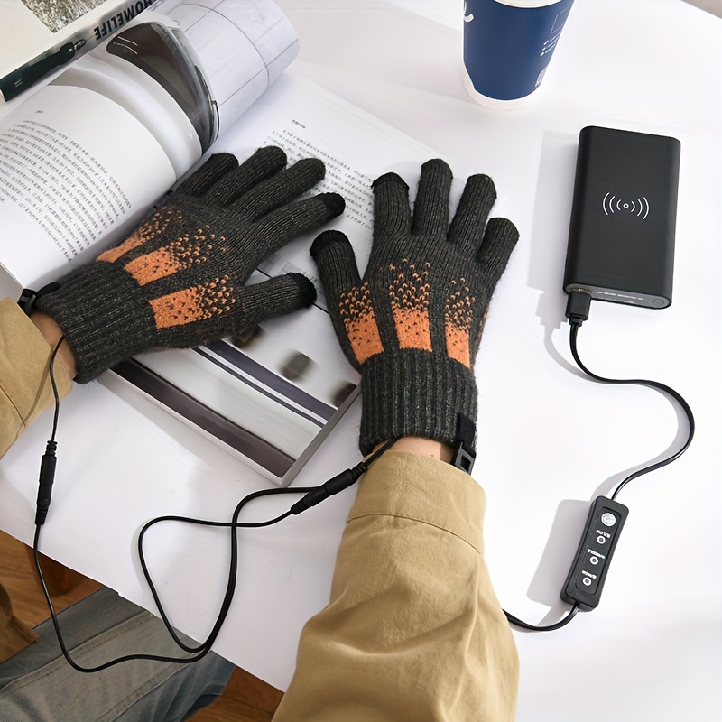 Gants chauffants USB pour femme et homme, gants chauffants USB pour