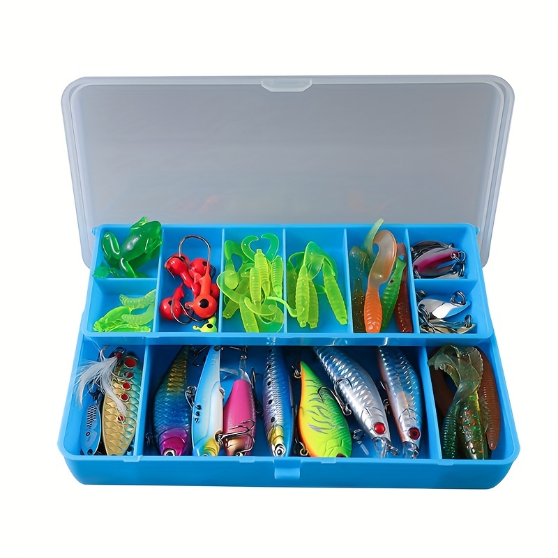 without Bait Hook) Pvc Transparent Double Layer Lure Box - Temu Philippines