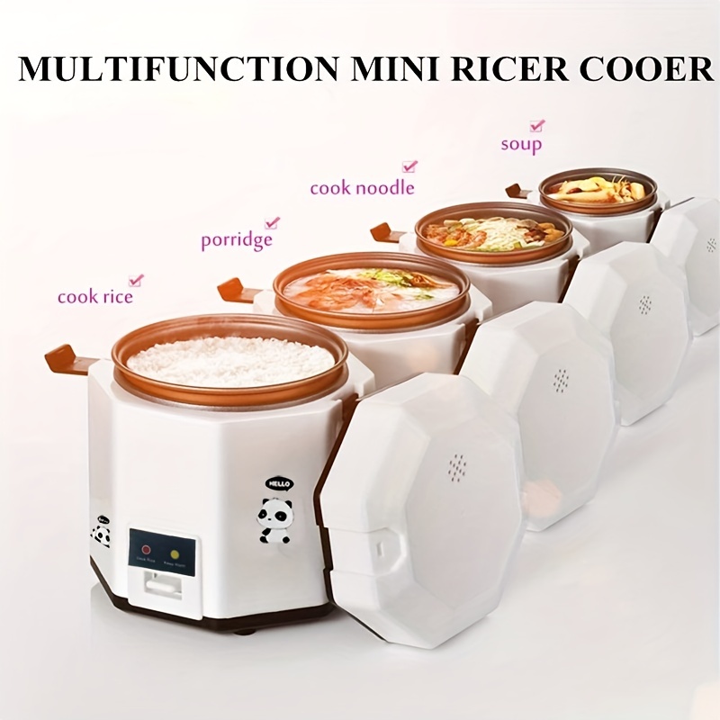 MOOSUM Electric Rice Cooker with One Touch for Asian Japanese Sushi Rice, 3-Cup Uncooked/6-cup Cooked, Fast&Convenient Cooker with Ceramic Nonstick