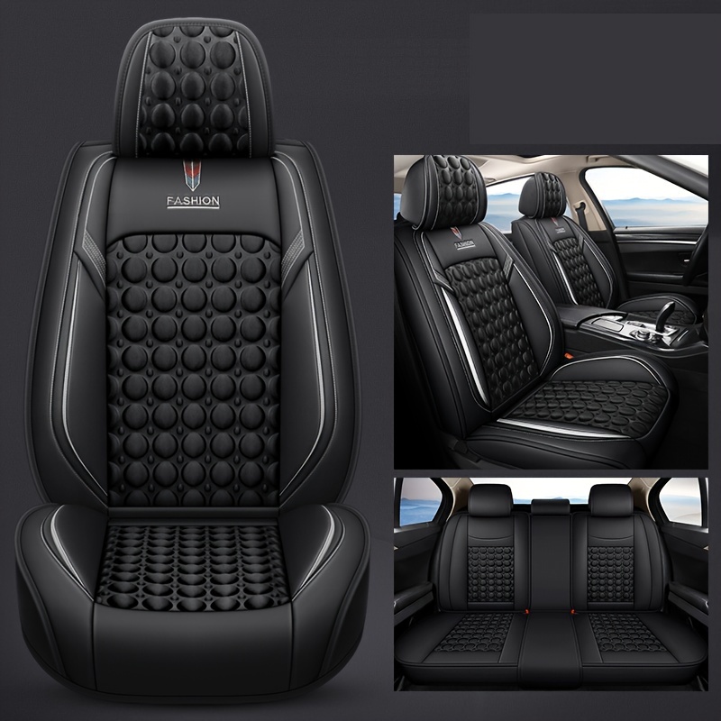 pu Leather + Fabric Combination) Five seat Special Car Seat - Temu