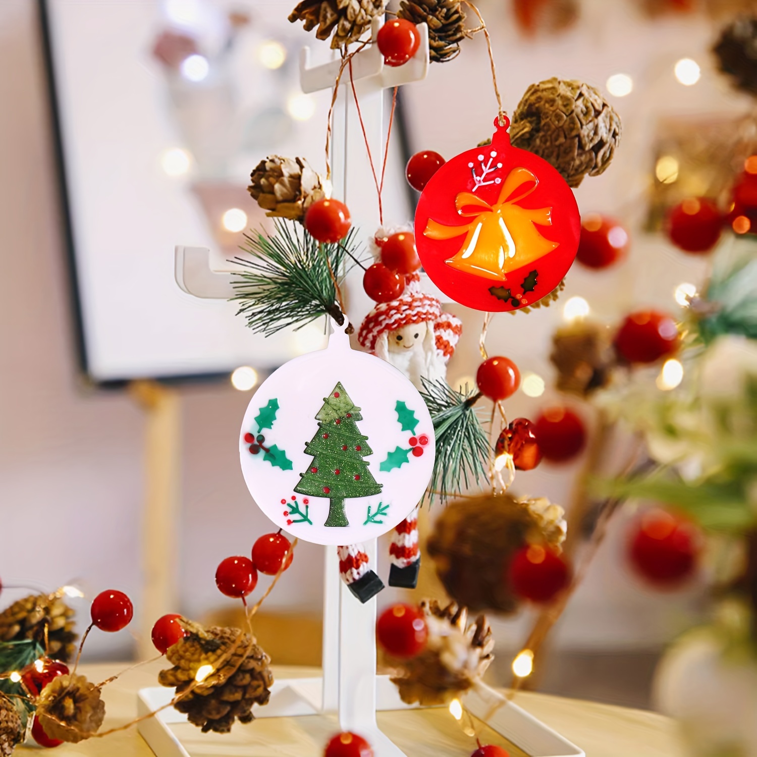 Miniature Christmas Tree with Ornaments