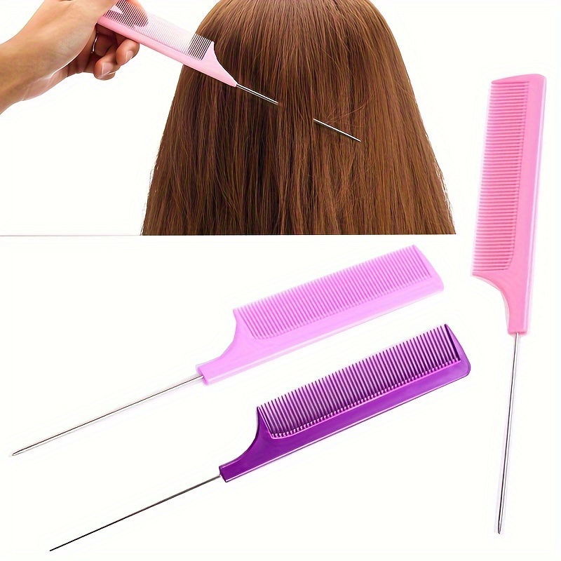 1cps Professional Rat Tail Hair Comb Anti-static Hair Dye Brush Barber Salon Household Hair Styling Comb