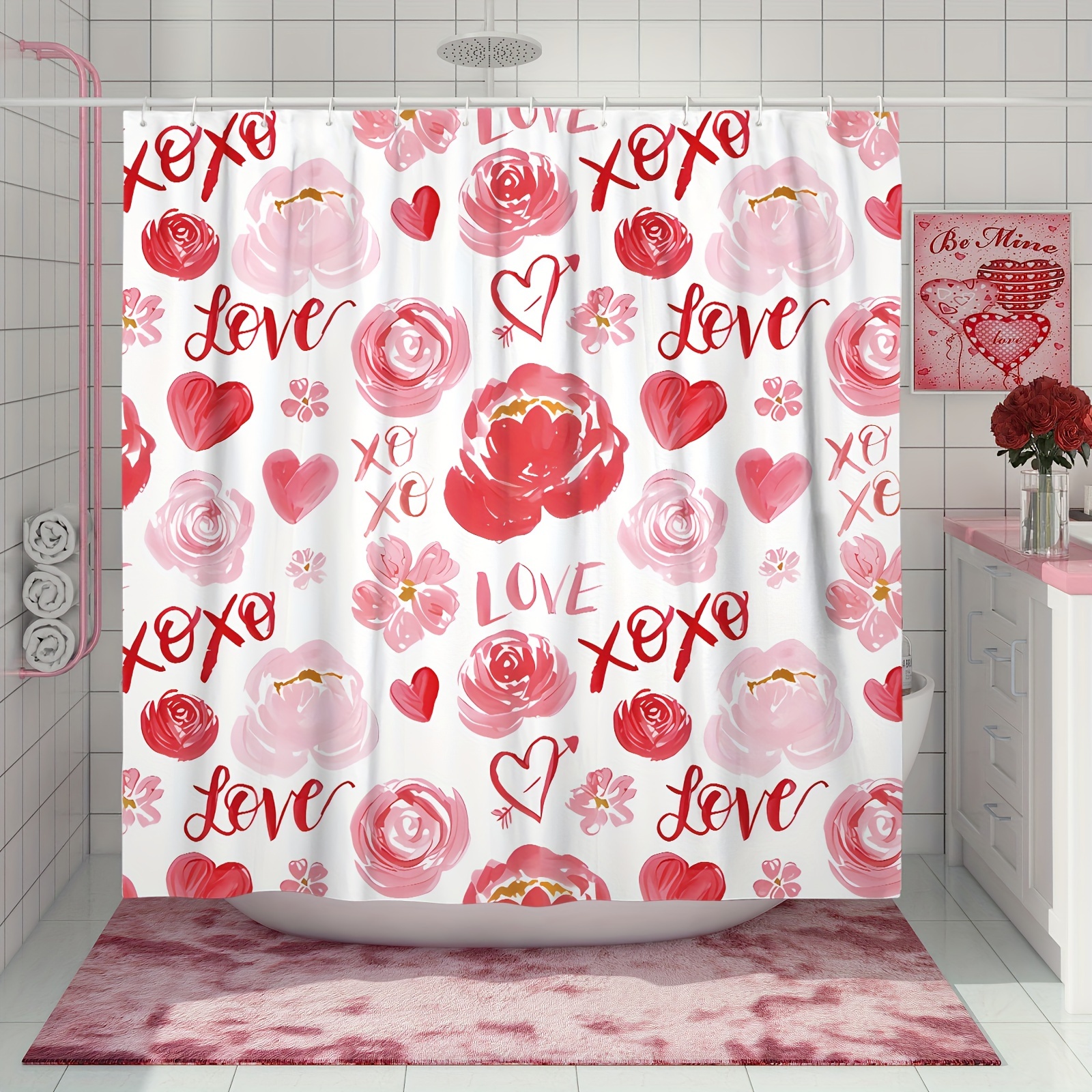 Heart Shaped Shower Curtain Hook Waterproof Rust proof - Temu Canada