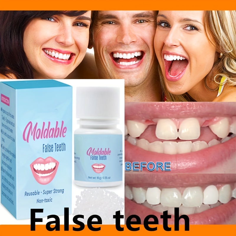 Resin False Teeth Solid Glue Temporary Tooth Repair Moldable Teeth Gap  Denture