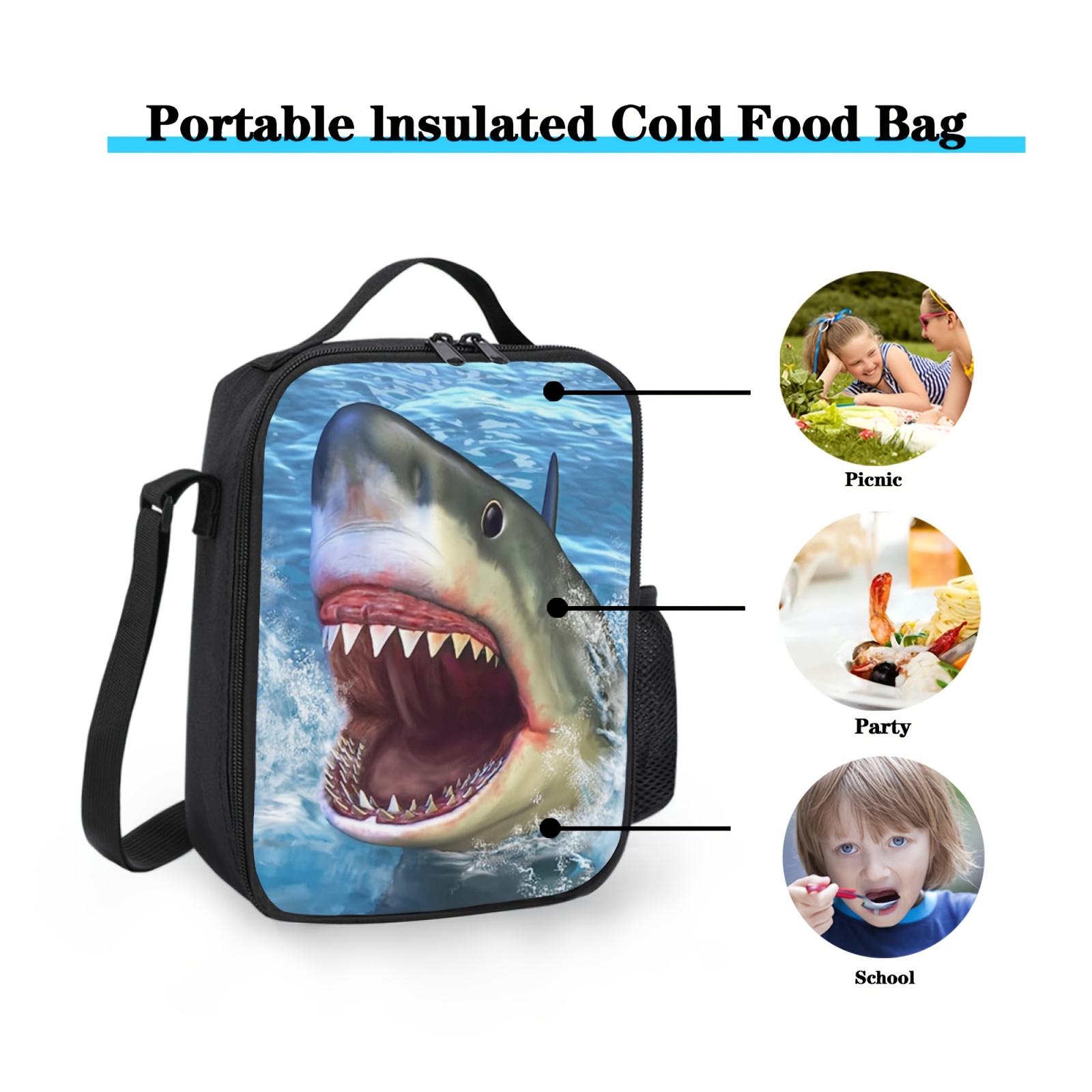 Snack Box with Ice Pack Shark