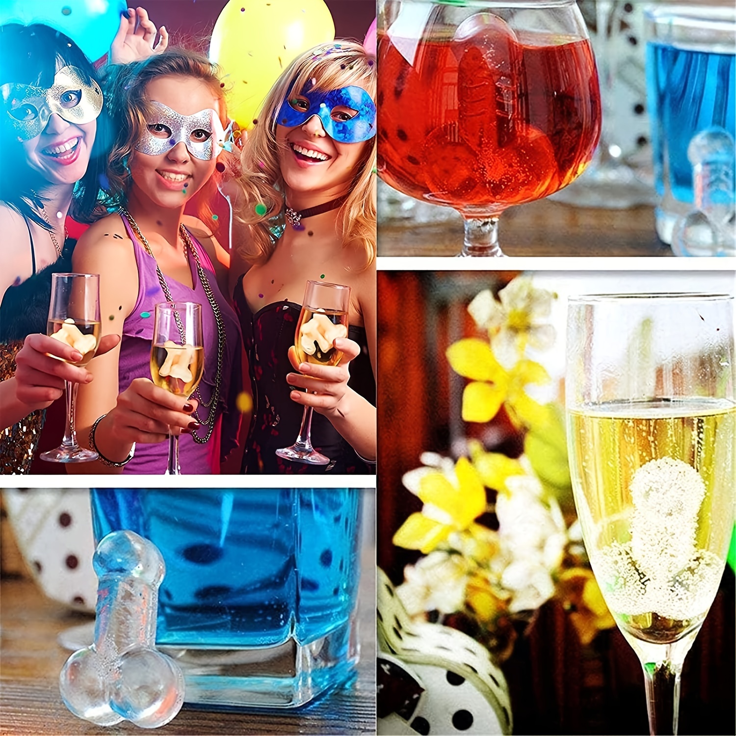 3pcs Silicone Molds for Baking & Ice Cubes