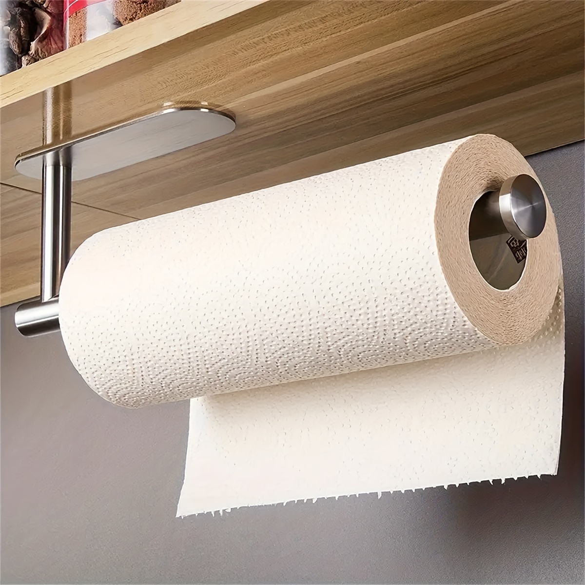 Paper Towel Holder under Cabinet Single Hand Operable Wall Kitchen