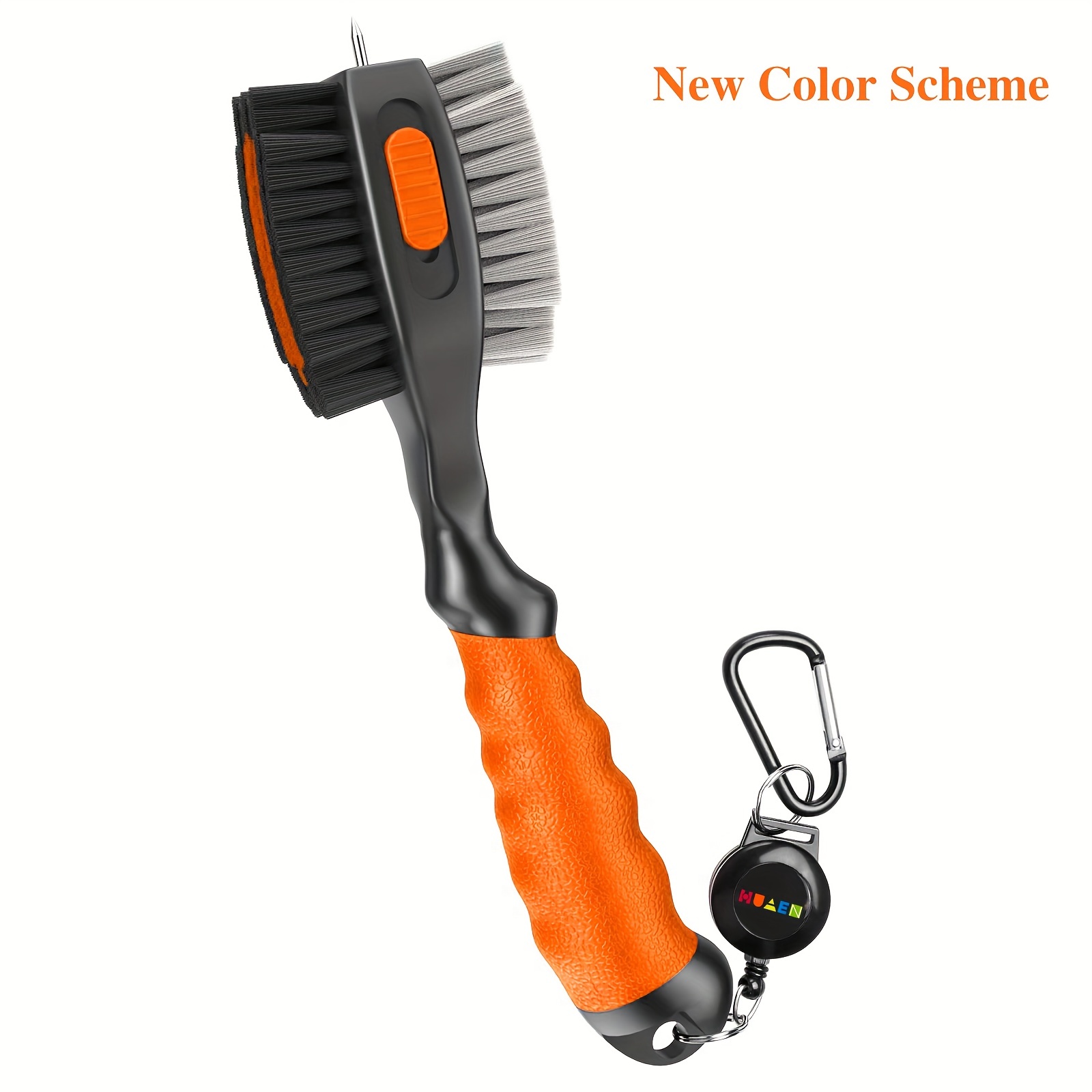 

Portable Golf Club Cleaning Brush And Groove Cleaner With Magnetic Keychain