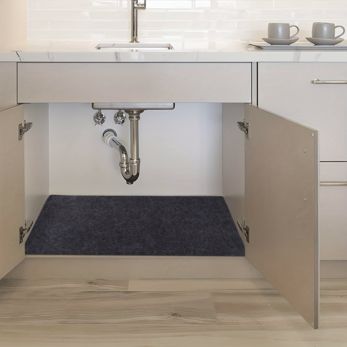 Under Sink, Waterproof Cabinet Protection, Absorbent Shelf Liners