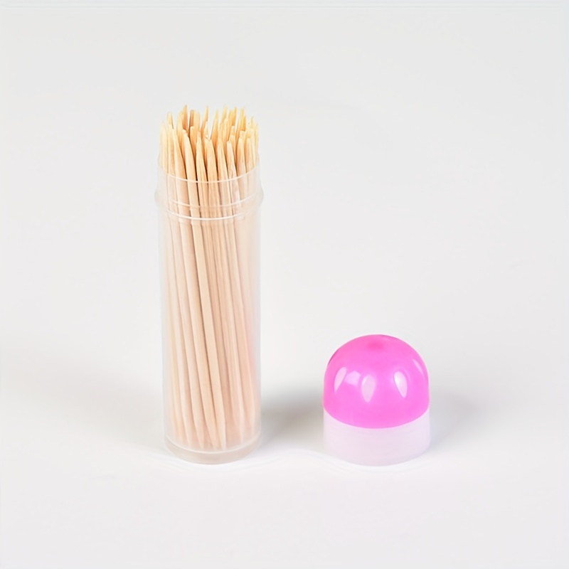 1pc Portable Wood Toothpick Holder Pocket Tooth Pick Dispenser