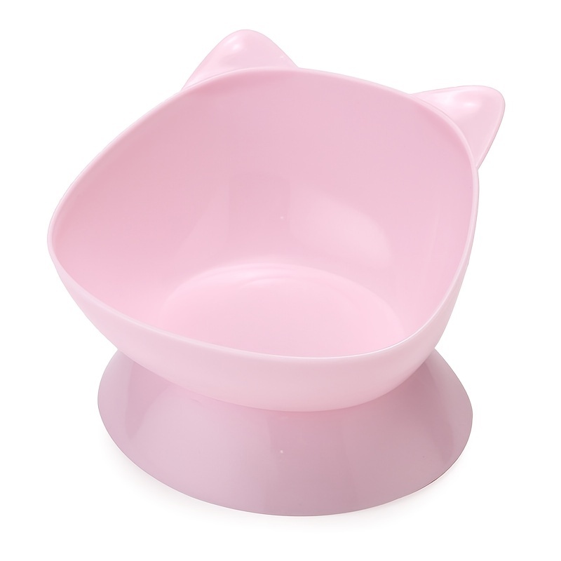 Cat Ear Shaped Raised Pet Inclined Food Bowl Cat Dog Dishes Temu