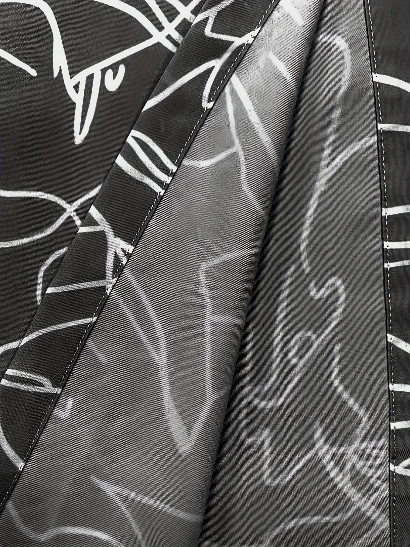 Abstract Print Wide Leg Jumpsuit Sleeveless For Spring & Summer