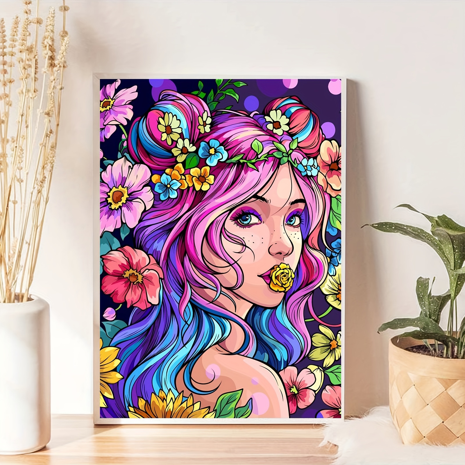 Eye With Rose Tattoo DIY 5D Diamond Painting Kits for Adults Full Drill  Round or Square Diamond Painting Home Wall Art Décor 12x16 Inches 
