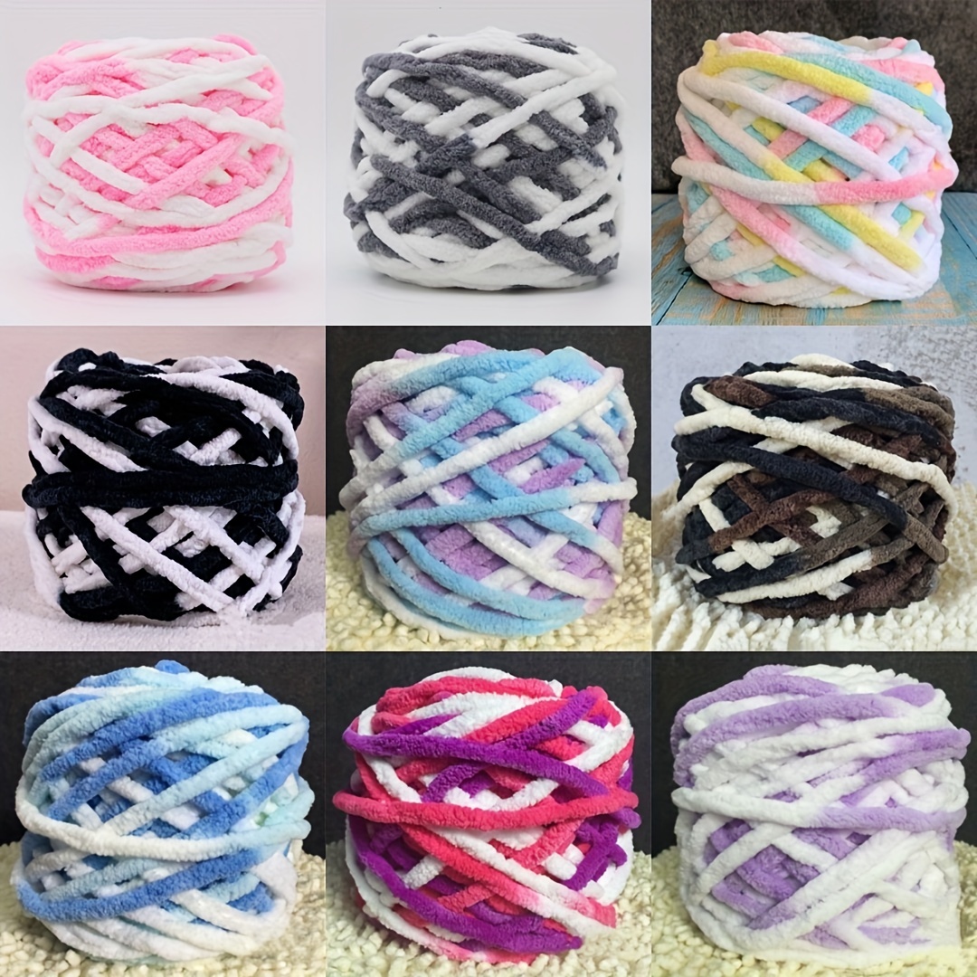 Milk Cotton Yarn Crochet Knitting Wool Yarn Chunky Hand-Woven Soft DIY  Craft Yarn 