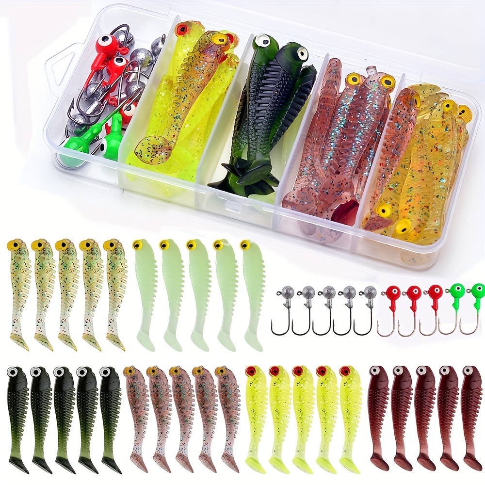 Jig Head Hook For Fishing Lure Bait Lure Box Set With - Temu