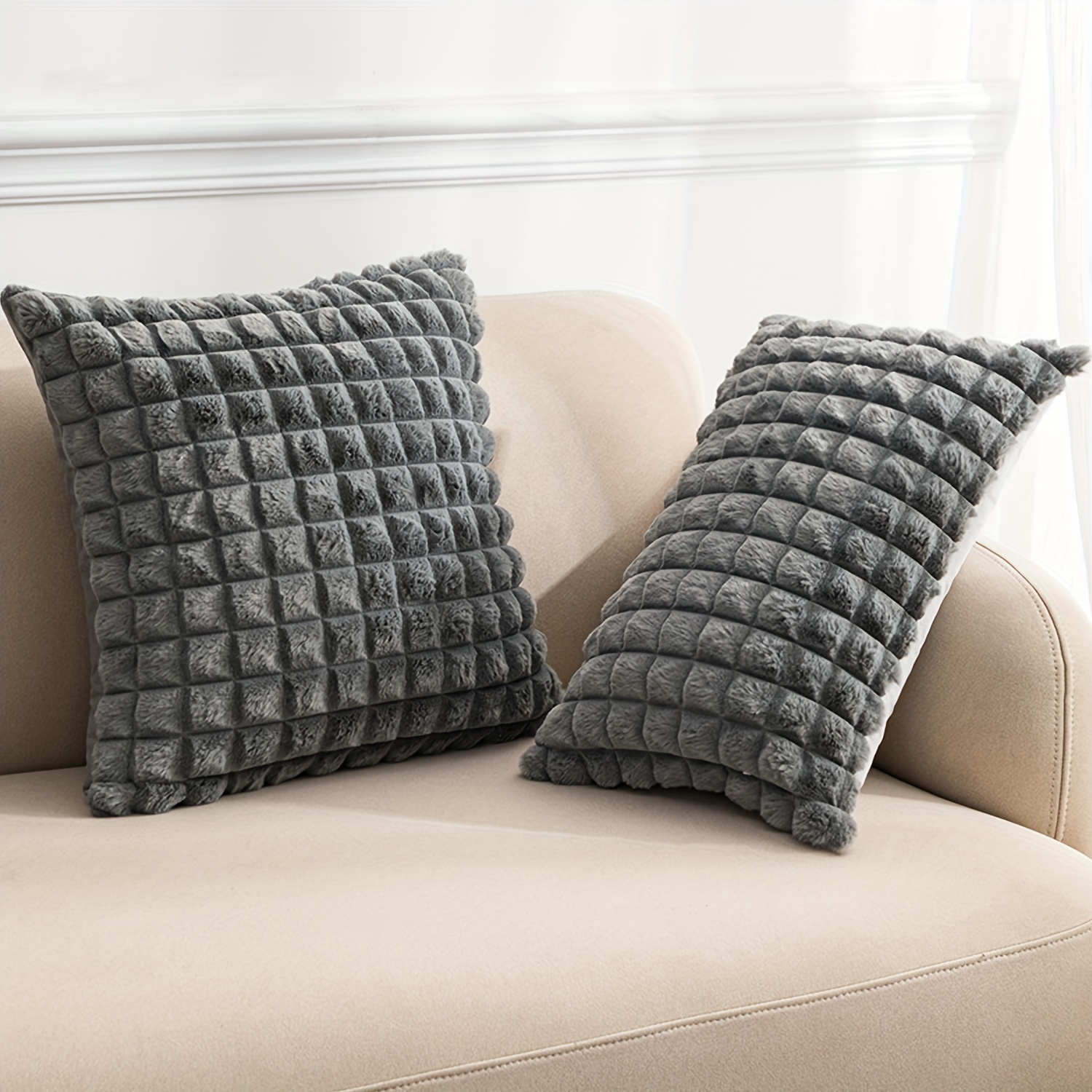 1pc Plain Decorative Pillow, Simple Throw Pillow For Home Decor