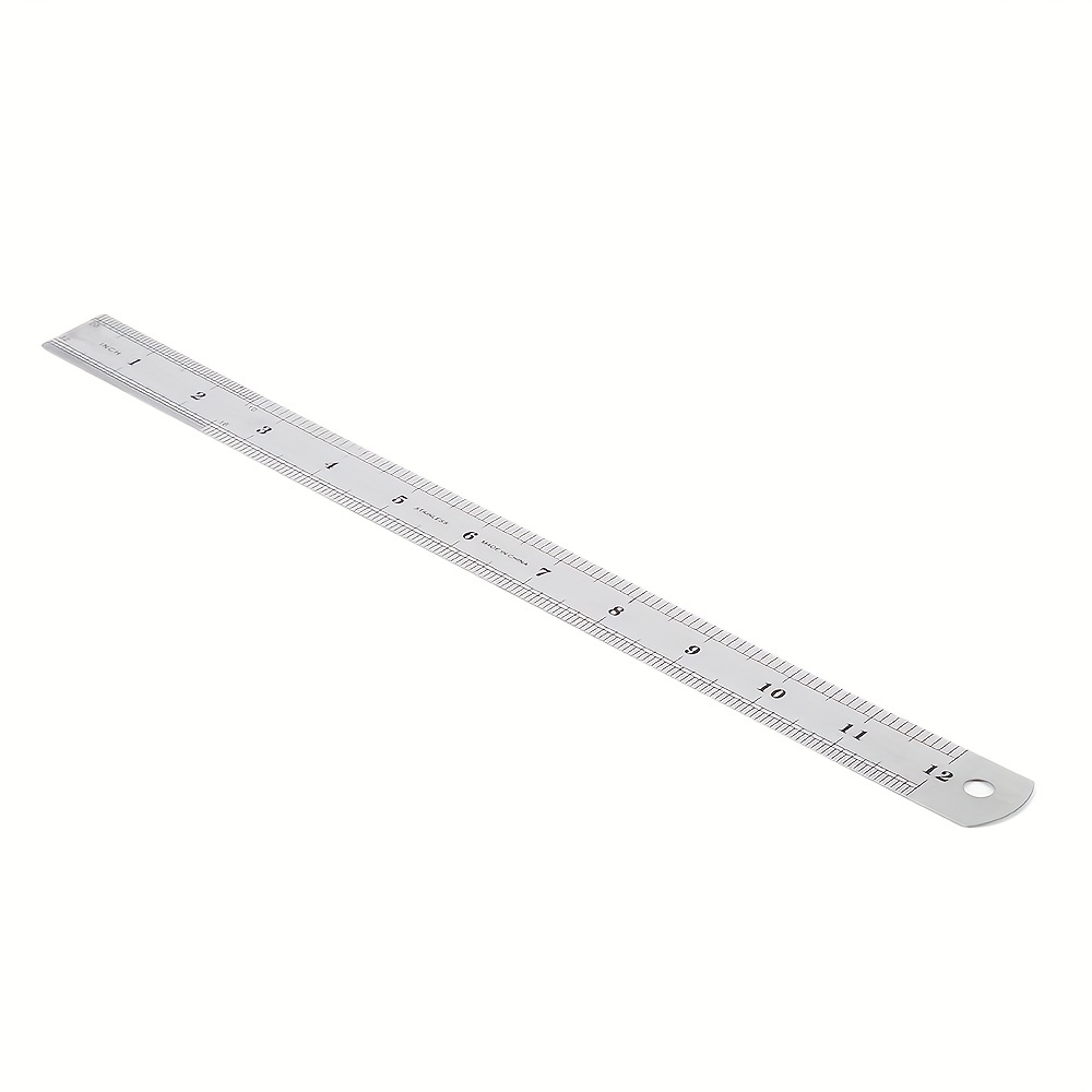 Stainless Steel Ruler. Steel Ruler With Inch - Temu