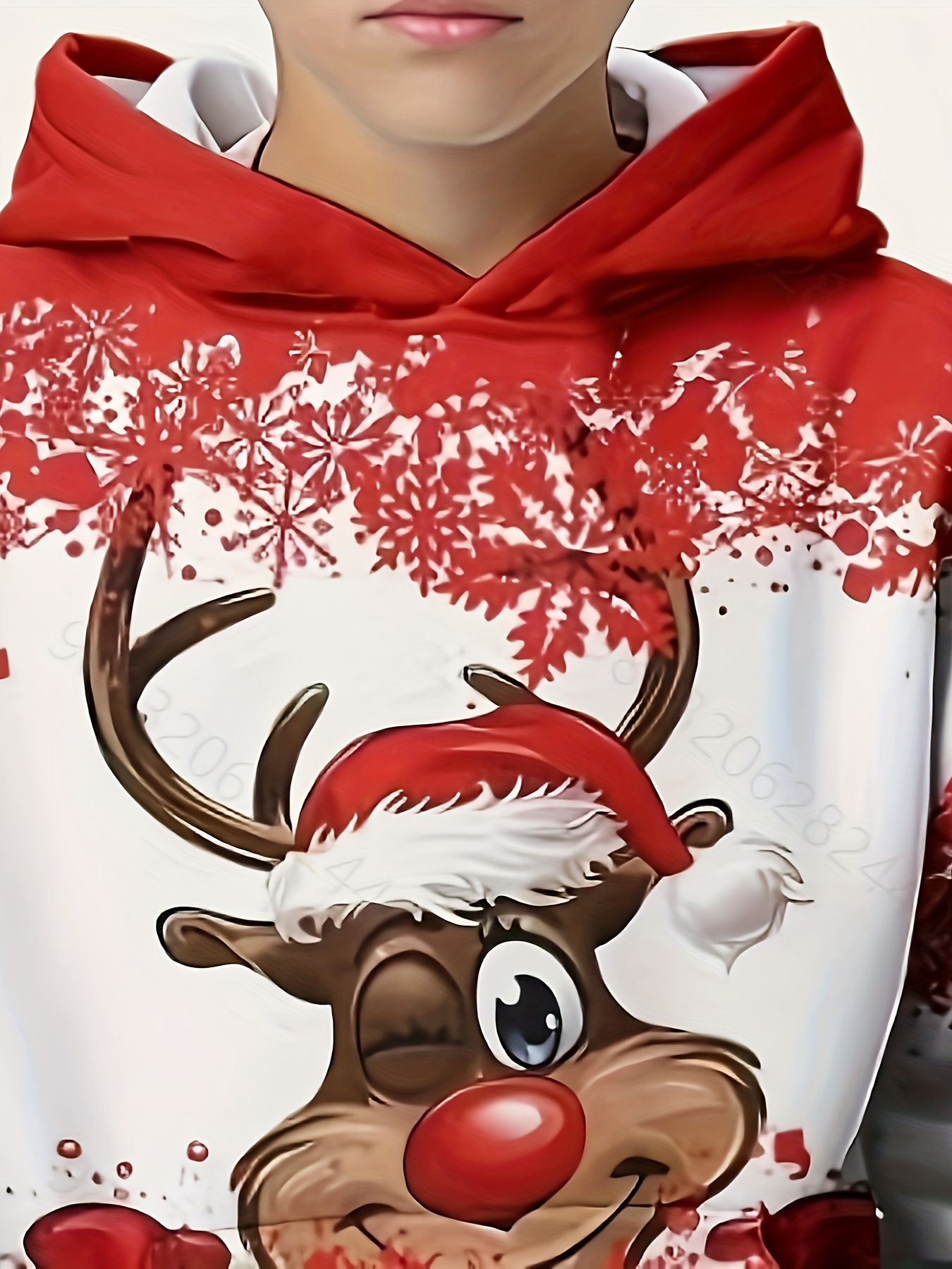 Reindeer on sale hooded sweater