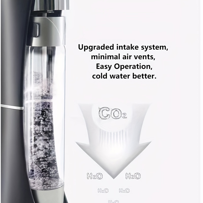 Máquina Hacer Agua Gas Refrescos Carbonatar Botella 1 Litro - Temu