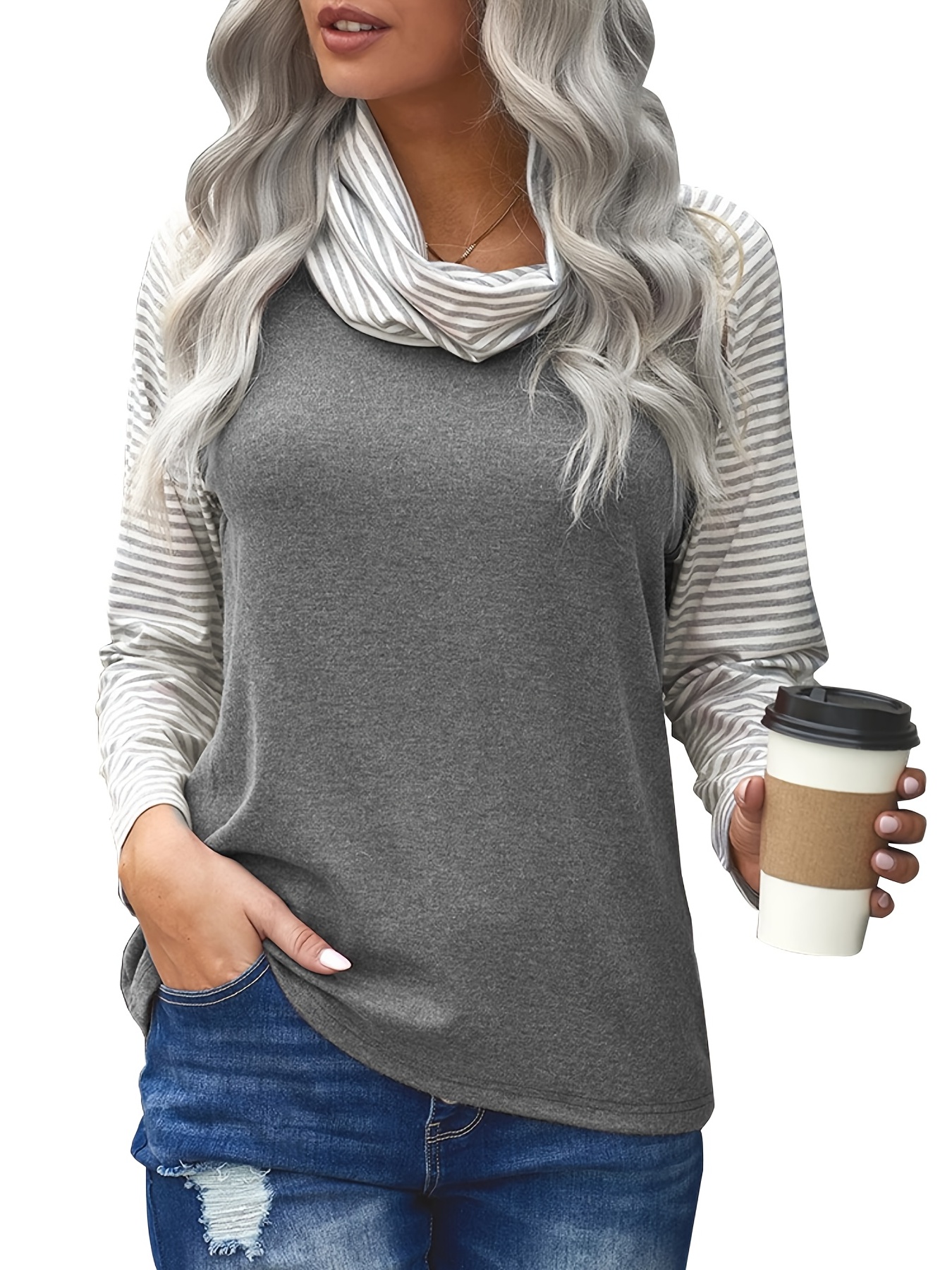 Turtleneck tunic online shirt