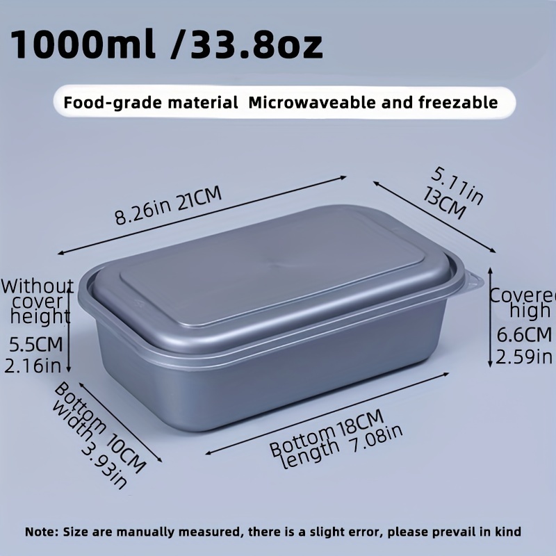 50pcs, Meal Prep Containers, 33.81oz 3 Compartments Plastic Food Storage  Containers With Lids, To Go Containers, Disposable Lunch Boxes, Bento Boxes