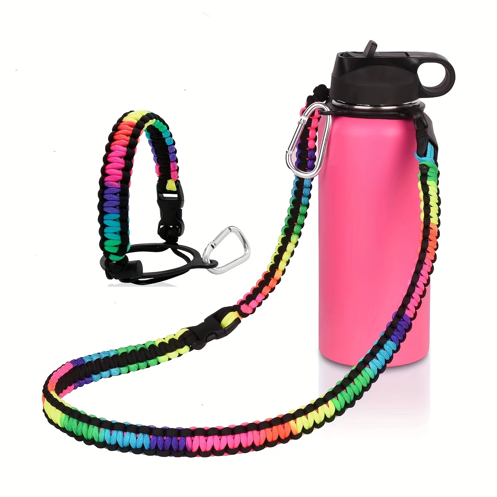 Iron Aflask Paracord Handle - Fits Wide Mouth Water Bottles