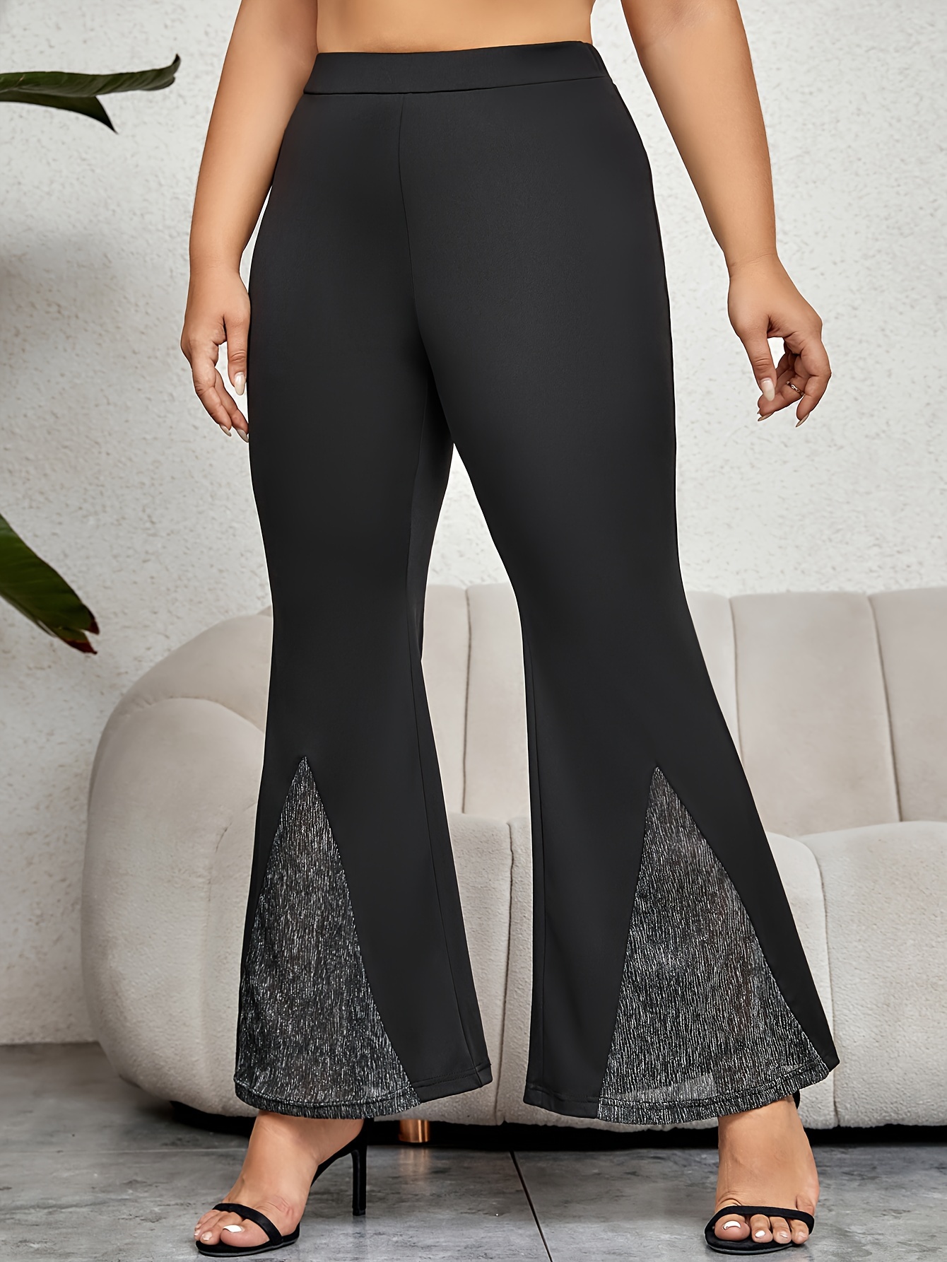 Black Stretchy Pant For Woman - Temu Canada