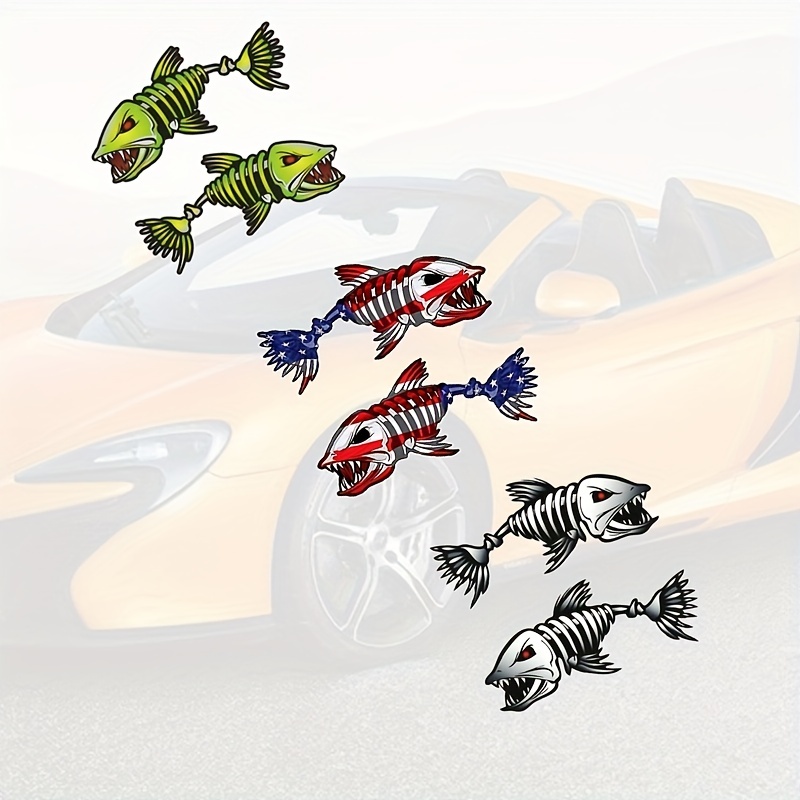 American Flag Bone Fish Sticker Usa Decal Vinyl Car Window - Temu Canada