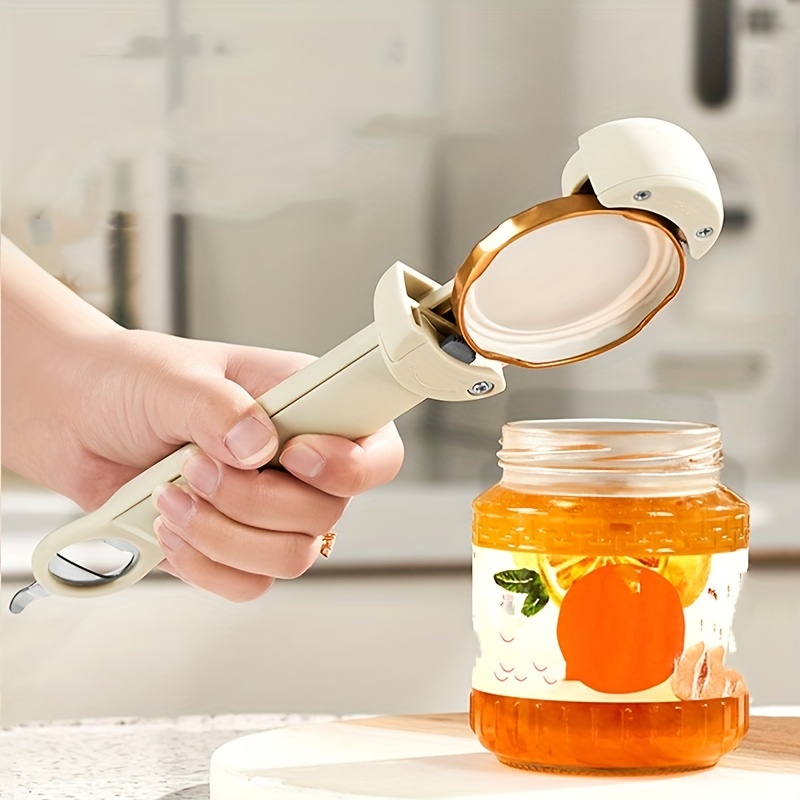 Adjustable Bottle Jar Can Stainless Steel Opener Bottle Revomer Can Lid  Gripper For Round Jar Kitchen Gadgets - Temu