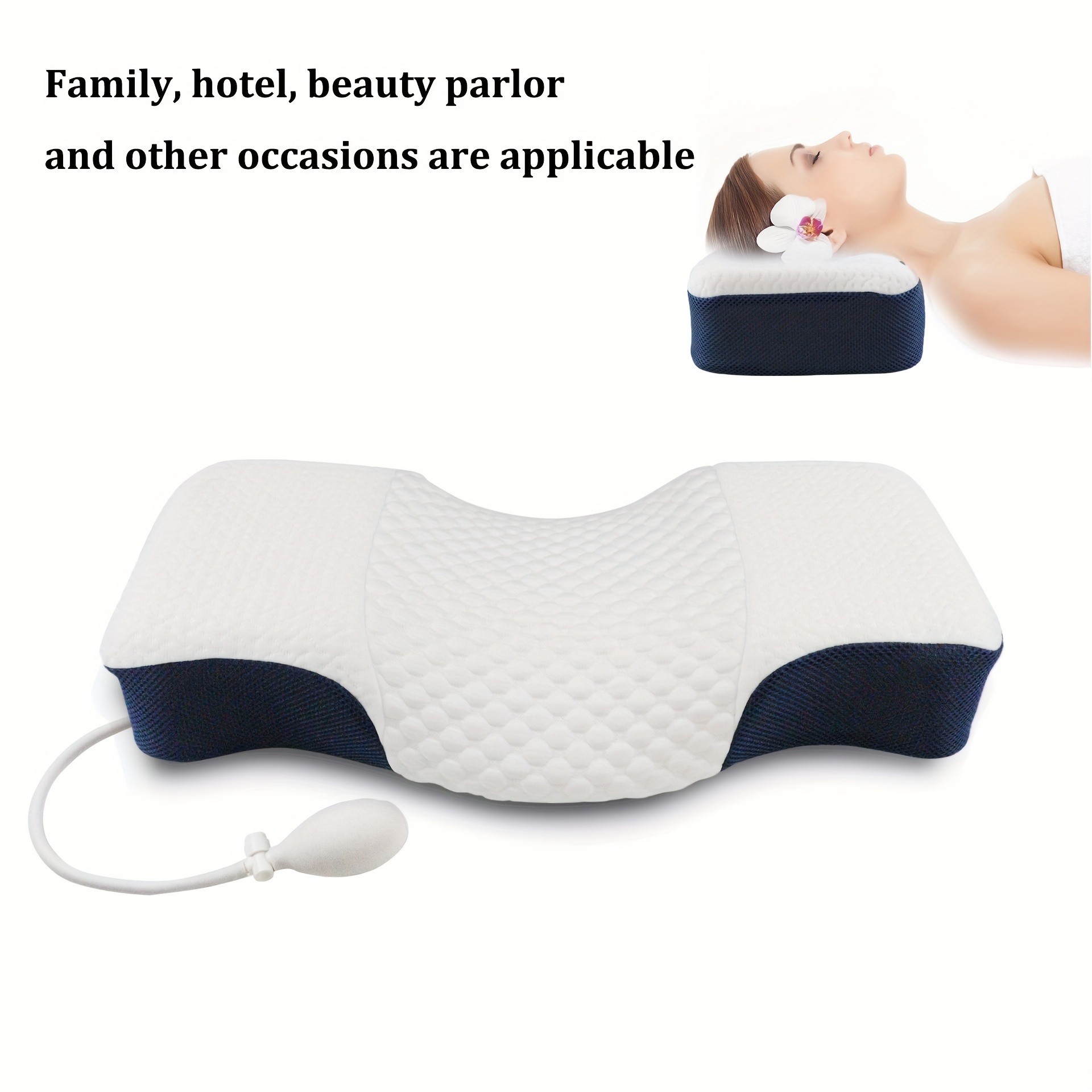 1pc Bed Pillow, Memory Foam Pillow, Soft Sleeping Pillow For Neck Relax,  Neck Protection Slow Rebound Cushion Bedding