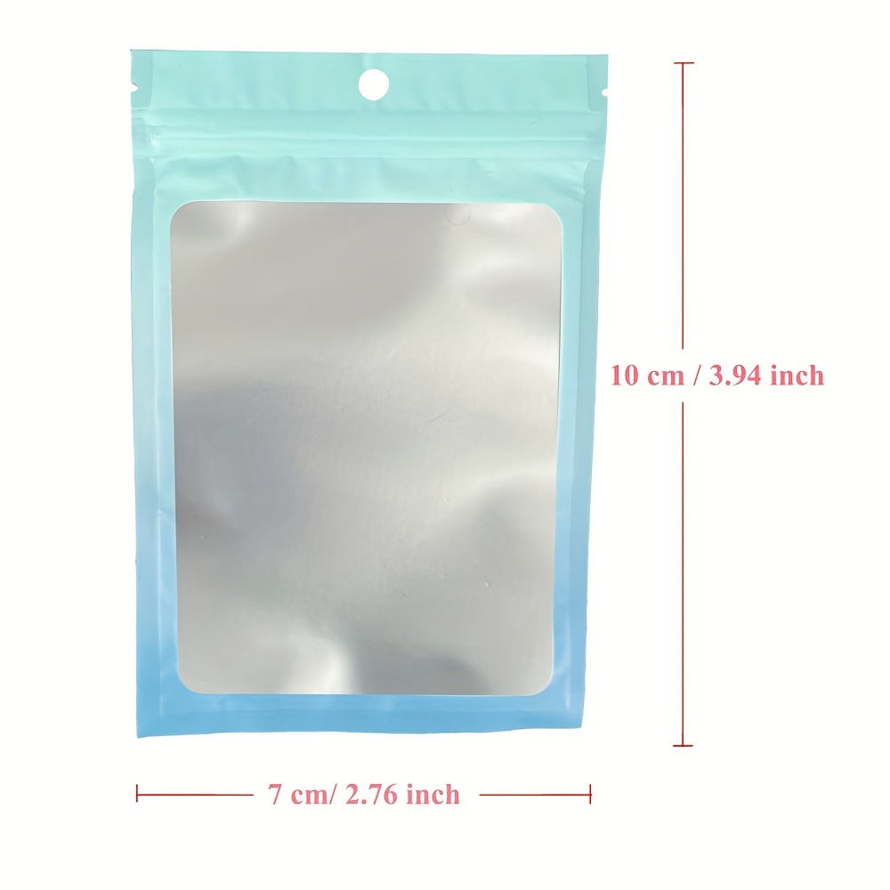 Assorted Sizes Matte Clear/Black/Black Zip Lock Bags 100pcs PE Plastic Flat  Ziplock Package Bag