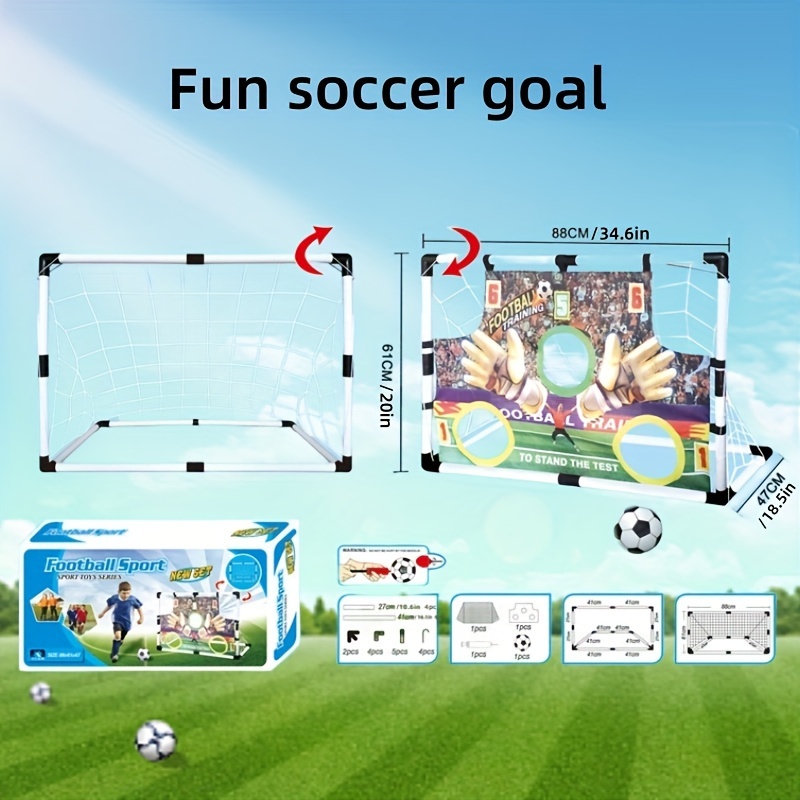 Soccer Goals Mini Pop up Folding Portable Football Goals for Kids