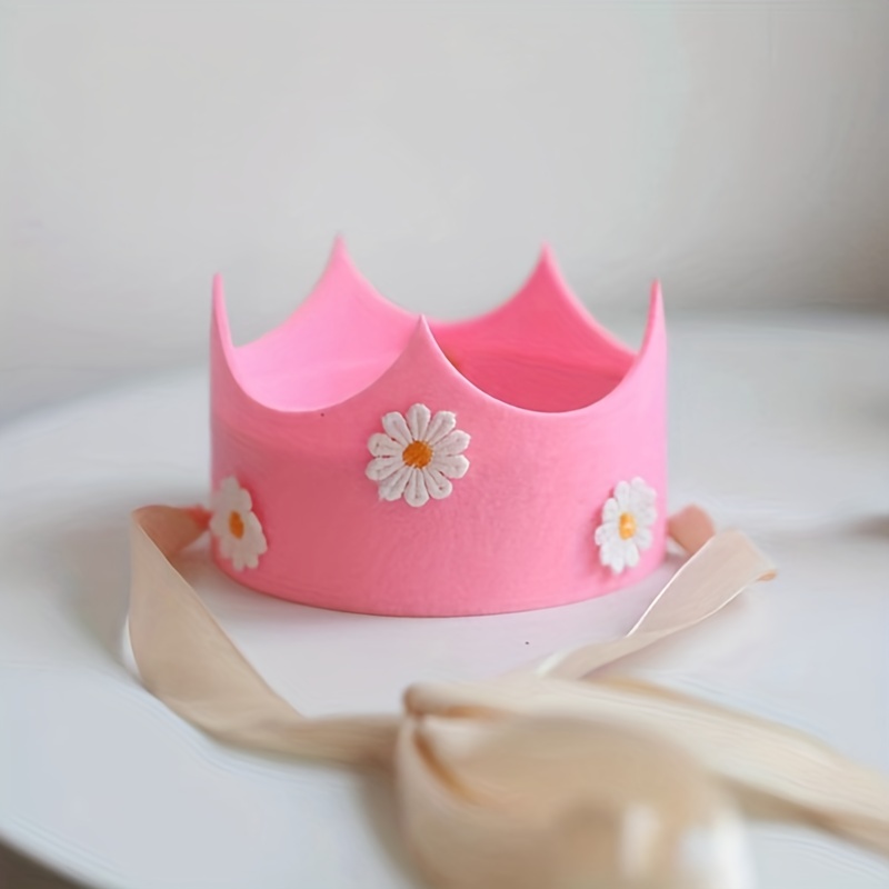 1pc Decoración Cumpleaños 4 Años Niñas Sombrero Corona Rosa - Temu Chile