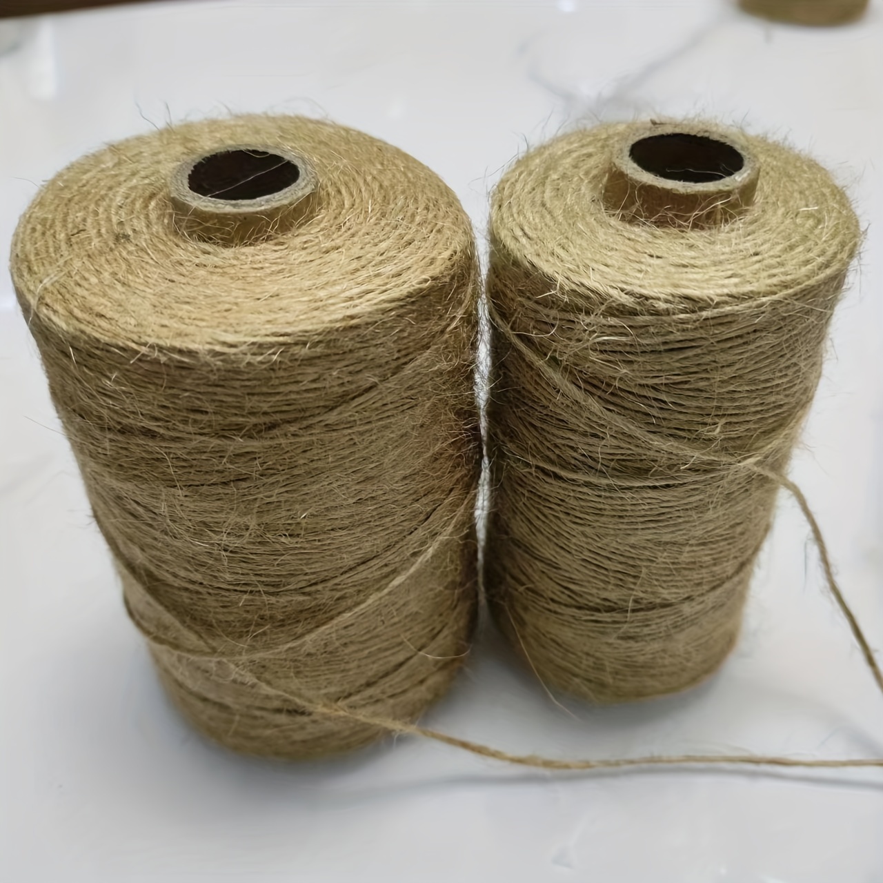 1 Roll Natural Jute Twine String Rope Roll Thick And Strong Jute Rope For  Craft Thick Work Threads Twine Material Roll String