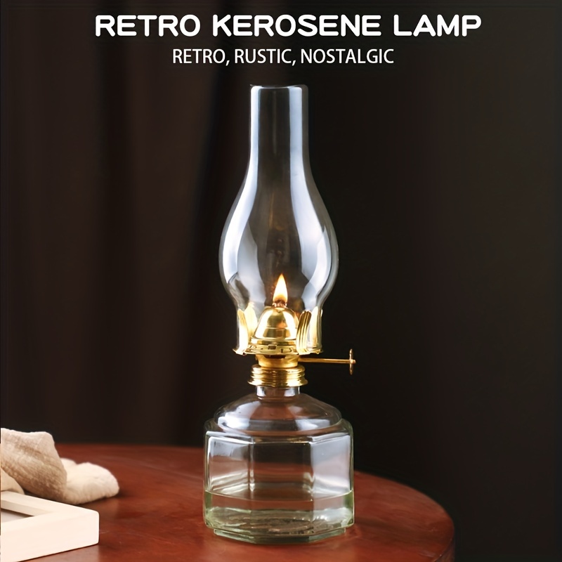 Retroparaffin lamp oil candle Oil Lamp Vintage Kerosene Lamp Desk Topper